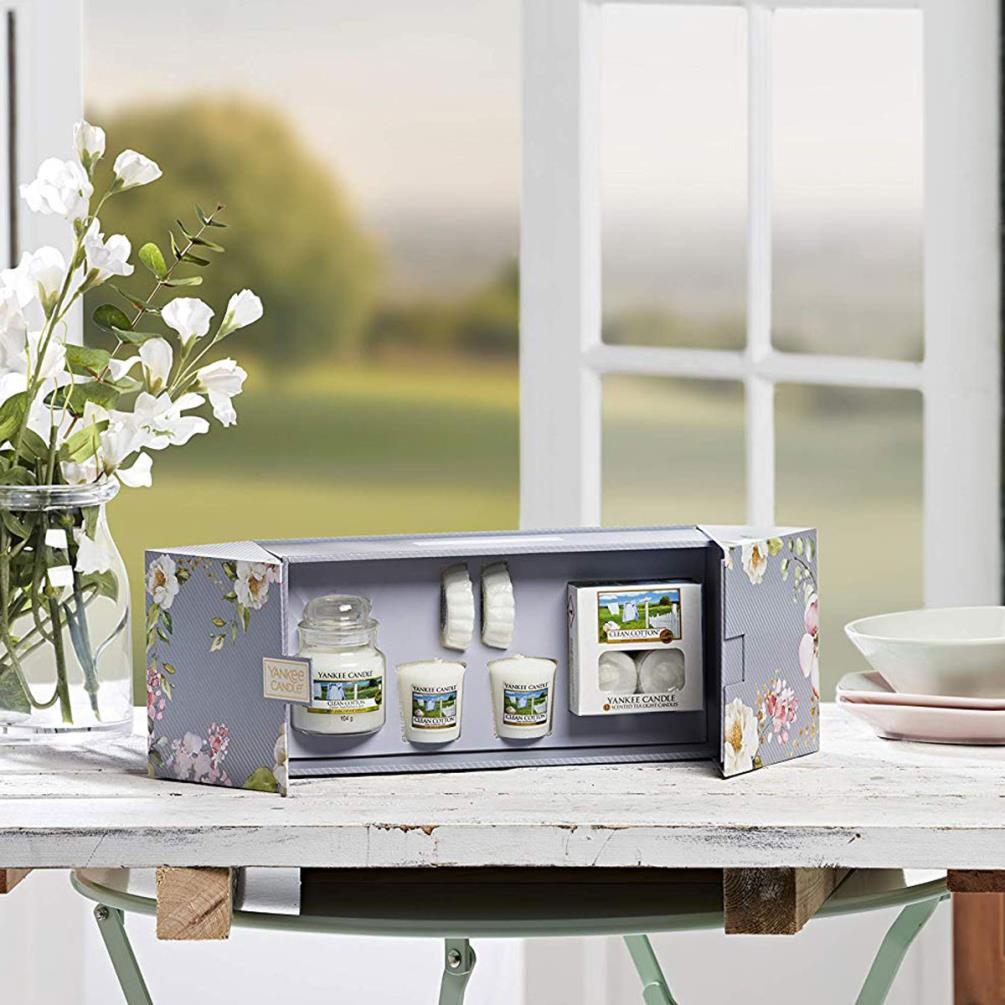 Yankee Candle Garden Hideaway Clean Cotton Gift Set Extra Image 1